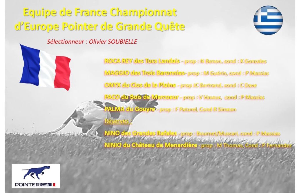 Du Clos De La Saliais - Equipe de France Championnat d'Europe GQ